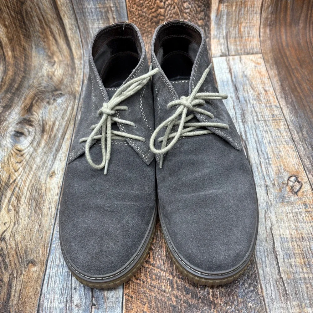 Johnston & Murphy Wallace Chukka Ankle‎ Boots Casual Lace Up Grey Mens 8.5